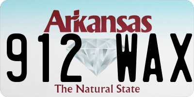 AR license plate 912WAX