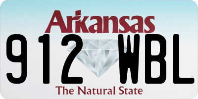 AR license plate 912WBL