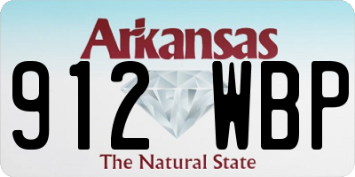 AR license plate 912WBP