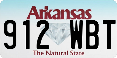 AR license plate 912WBT