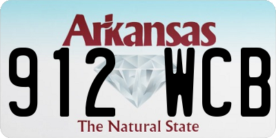 AR license plate 912WCB