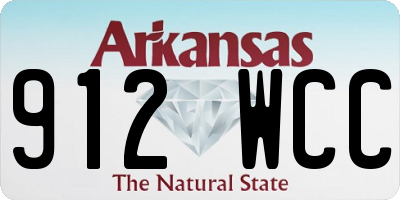 AR license plate 912WCC