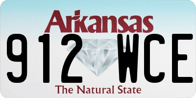 AR license plate 912WCE