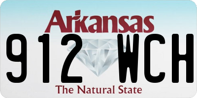 AR license plate 912WCH