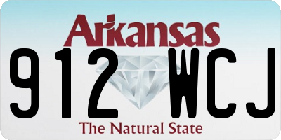 AR license plate 912WCJ