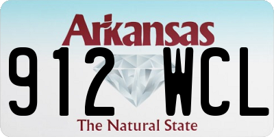 AR license plate 912WCL