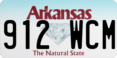 AR license plate 912WCM