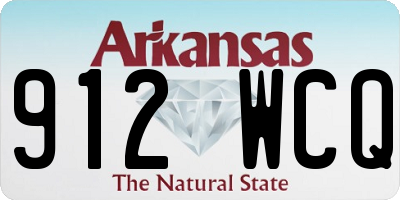 AR license plate 912WCQ