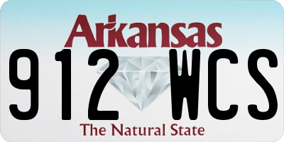 AR license plate 912WCS