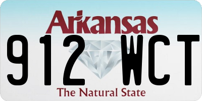 AR license plate 912WCT