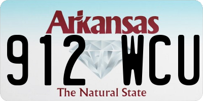 AR license plate 912WCU