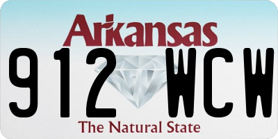 AR license plate 912WCW
