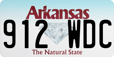 AR license plate 912WDC