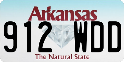AR license plate 912WDD