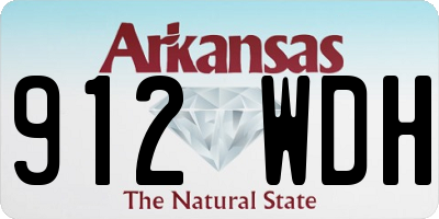 AR license plate 912WDH