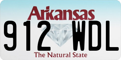 AR license plate 912WDL