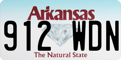 AR license plate 912WDN