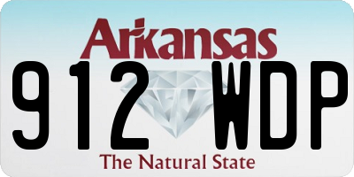 AR license plate 912WDP