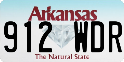 AR license plate 912WDR