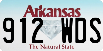 AR license plate 912WDS