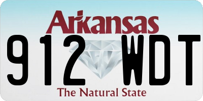 AR license plate 912WDT