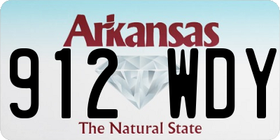 AR license plate 912WDY
