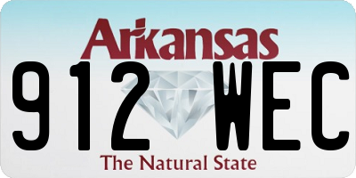 AR license plate 912WEC