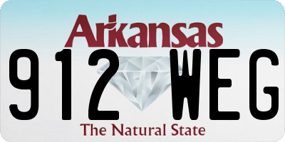 AR license plate 912WEG