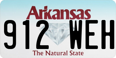 AR license plate 912WEH