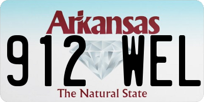 AR license plate 912WEL