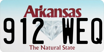 AR license plate 912WEQ