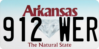 AR license plate 912WER