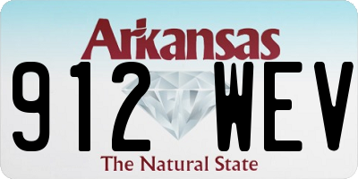 AR license plate 912WEV