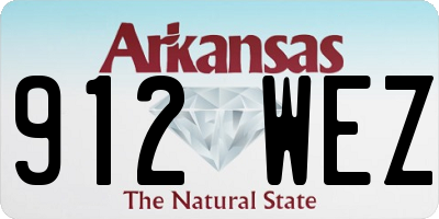 AR license plate 912WEZ