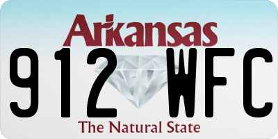 AR license plate 912WFC