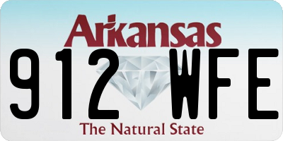 AR license plate 912WFE