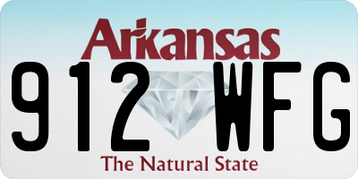 AR license plate 912WFG