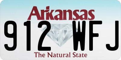 AR license plate 912WFJ