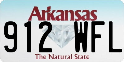 AR license plate 912WFL