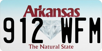 AR license plate 912WFM