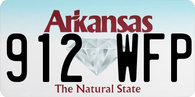 AR license plate 912WFP