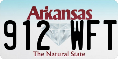 AR license plate 912WFT