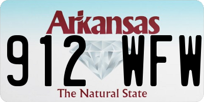 AR license plate 912WFW