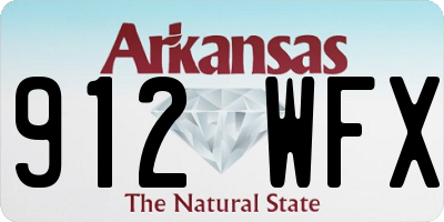 AR license plate 912WFX