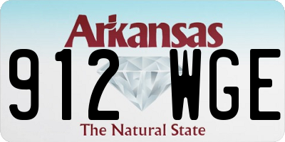AR license plate 912WGE