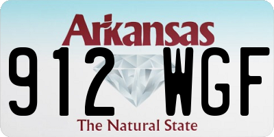 AR license plate 912WGF