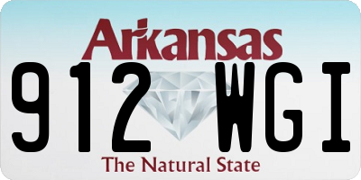 AR license plate 912WGI