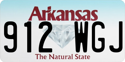 AR license plate 912WGJ