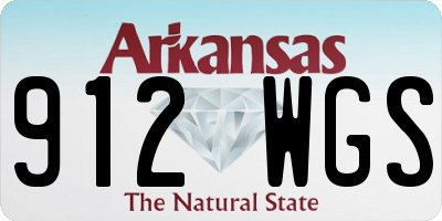 AR license plate 912WGS
