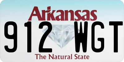 AR license plate 912WGT